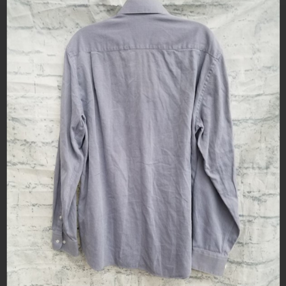 Men's designer Armani collezioni Button Up down Shirt sz Large long sleeve - Picture 2 of 6